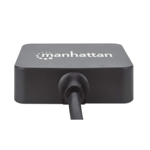 Manhattan Hub USB-A de 4 puertos, 4x USB-A, 5 Gbps (USB 3.0), Funciona por USB (sin fuente externa). Carga rápida: 1 puerto hasta 0,9 A; para carga en 4 puertos se requiere fuente de alimentación externa (no incluida), equivalente a ST4300MINU3B imagen 5
