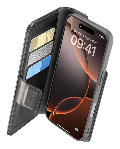 Cellularline 8018080483554 чехол для мобильного телефона 16 cm (6.3") Фолио Черный