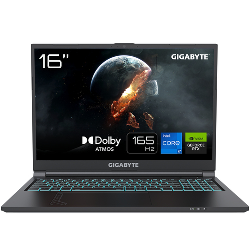 GIGABYTE G6 KF-73DE854KH ноутбук Intel® Core™ i7 i7-13700H 40,6 cm (16") Full HD+ 16 GB DDR5-SDRAM 1 TB Твердотельный накопитель (SSD) NVIDIA GeForce RTX 4060 Wi-Fi 6E (802.11ax) Windows 11 Home Серый