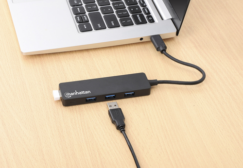 Conector Múltiple de 4 Puertos para USB MANHATTAN 164924