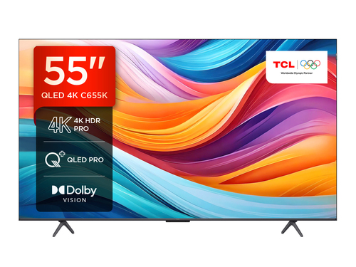 TCL 55C655K TV 139.7 cm (55") 4K Ultra HD Smart TV Wi-Fi Black