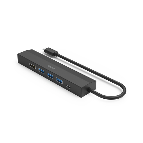 Hama USB-C Hub Multiport 6 Ports 3 x USB-A USB-C HDMI LAN/Ethernet USB Hub Zwart, afbeelding 7