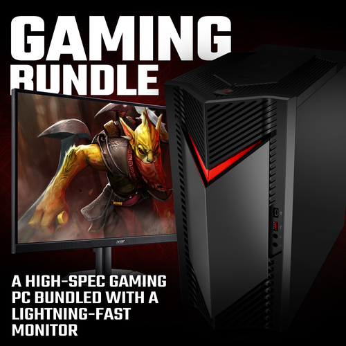 Acer NITRO 20 Gaming Desktop + KG242YW3 – image 2