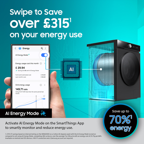 Samsung Front-Load Washing Machine Series 5 AI Energy 8KG White 8 kg - image 3