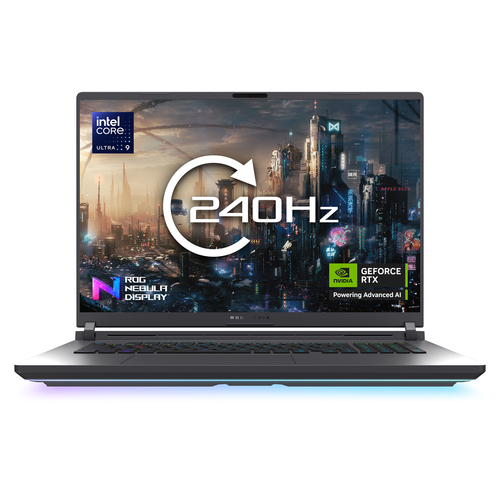 ASUS ROG Strix G18 G815LR-S9006W Intel Core Ultra 9 275HX Ноутбук 45,7 cm (18") WQXGA 32 GB DDR5-SDRAM 2 TB Твердотельный накопитель (SSD) NVIDIA GeForce RTX 5070 Ti Wi-Fi 7 (802.11be) Windows 11 Home Черный, Серый