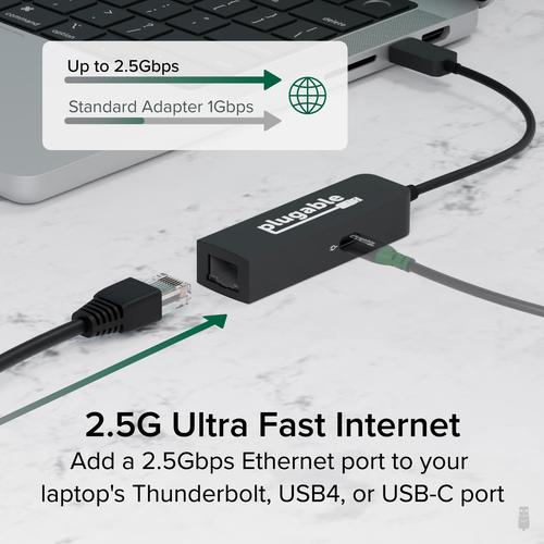 Plugable Technologies USB C to Ethernet Adapter – image 3