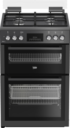 Beko FDDA6272TCA 60cm Double Oven Dual Fuel Cooker with AeroPerfectTM