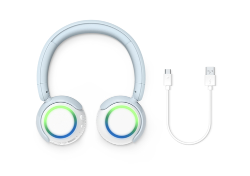 Philips TAK4200B Headset Wired & Wireless Head-band Calls/Music Bluetooth White, Blue – image 4