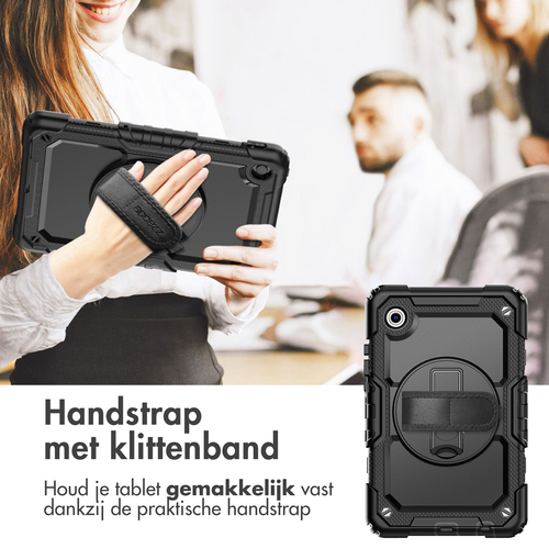 Accezz Rugged Backcover met schouderstrap voor de Samsung Galaxy Tab A11 Plus – Zwart, afbeelding 4