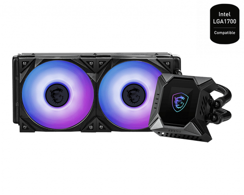 MSI MPG CORELIQUID K240 V2 система охлаждения компьютера Корпус компьютера Комплект охлаждения 12 cm Черный