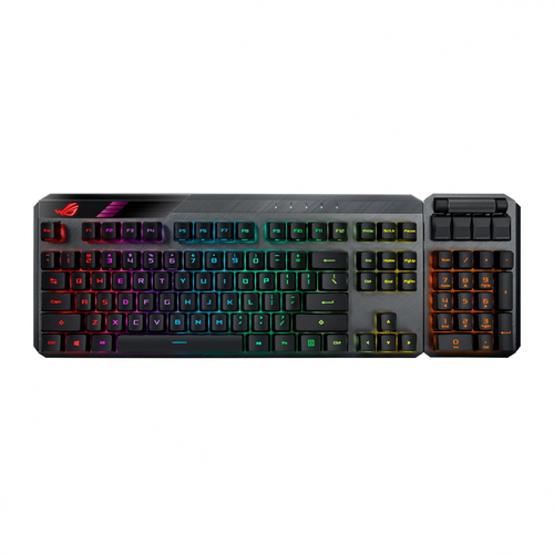 ASUS ROG Claymore II клавиатура Игровой Радиочастотный беспроводной + USB Черный