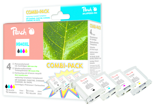 Peach 316219 ink cartridge 4 pc(s) Black, Cyan, Magenta, Yellow