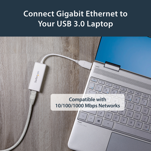 StarTech.com USB 3.0 to Gigabit Ethernet Network Adapter, 10/100/1000 Mbps, USB to RJ45, USB 3.0 to LAN Adapter, USB 3.0 Ethernet Adapter (GbE), TAA Compliant – image 8