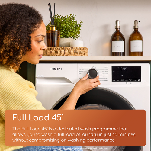 Hotpoint AntiStain Hbd 8680 Anti Stain UK 8Kg/6Kg Washer Dryer with 1400 rpm - White - D Rated [Wash&Dry], A Rated [Wash Only], White - image 4