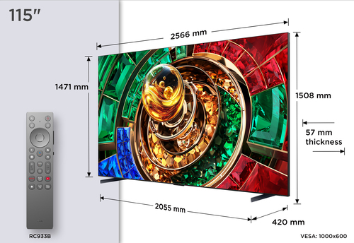 TCL 115RM9L (2026) - 115 inch - RGB TV, afbeelding 5