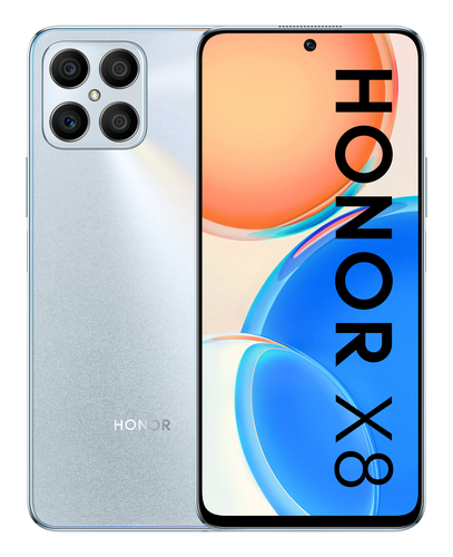 Honor X8 17 cm (6.7") Две SIM-карты Android 11 4G USB Type-C 6 GB 128 GB 4000 mAh Серебристый