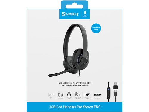 Sandberg USB-C/A Headset Pro Stereo ENC – image 3