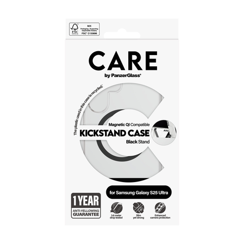PanzerGlass CARE™ by PanzerGlass® Kickstand Case Transparent w. Qi Samsung Galaxy S25 Ultra – image 3