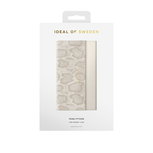 iDeal of Sweden Signature Clutch iPhone 11/XR Pearl Python – image 3