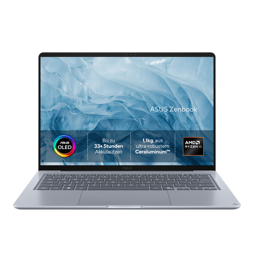 ASUS Zenbook 14 UX3480KA-U1005W Copilot+ PC AMD Ryzen™ AI 7 345 Ноутбук 35,6 cm (14") Full HD 16 GB LPDDR5x-SDRAM 512 GB Твердотельный накопитель (SSD) Wi-Fi 6E (802.11ax) Windows 11 Home Синий