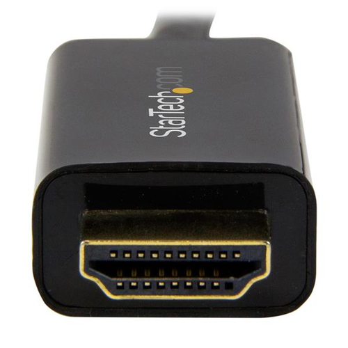 StarTech.com Mini DisplayPort to HDMI Adapter Cable - mDP to HDMI Adapter with Built-in Cable - Black - 5 m (15 ft.) - Ultra HD 4K 30Hz (MDP2HDMM5MB) Videoadapterkabel 5m Sort – billede 5