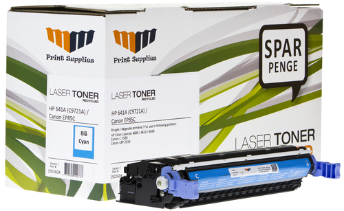 MM Cyan Laser Toner - HP 621A (C9721A) / Canon EP-85C - For HP Color LaserJet / Canon LBP – image 1