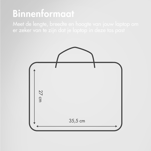 Accezz Leather Laptoptas 16 inch - Zwart, afbeelding 7