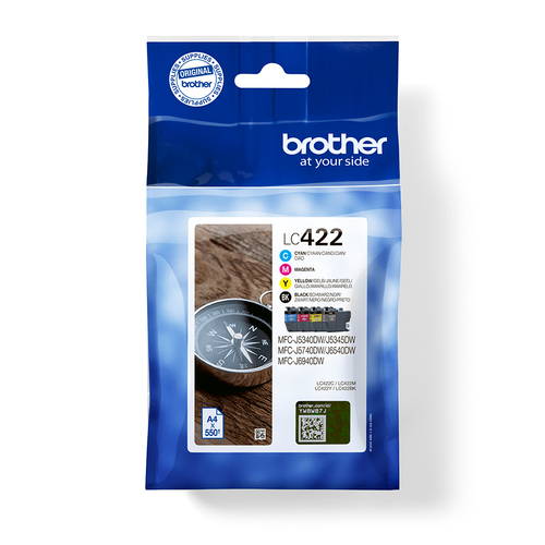 Brother LC422 Inkjet Cartridge Multipack Cmyk LC422VAL - image 1