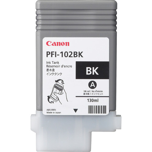 Canon PFI 102 BK Sort Blækbeholder 0895B001
