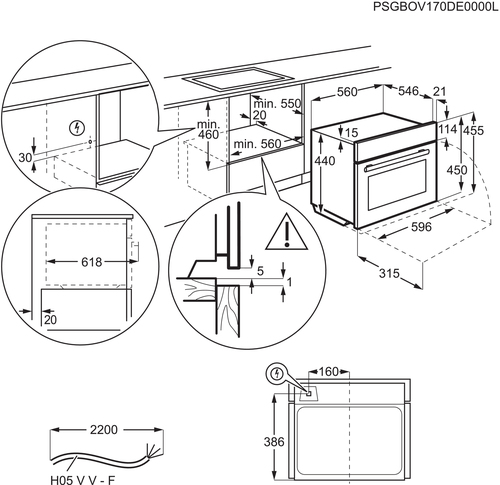 AEG KMK565060B 3000 W Black – image 5