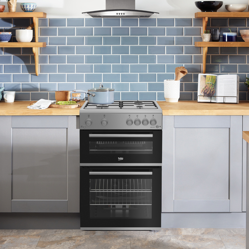 Beko FTG6201S 60cm wide Single Oven Gas Cooker - Silver - A+ Rated, Silver - image 7