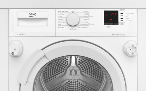 Beko DTIKP71131W 7kg Integrated Heat Pump Tumble Dryer with Sensor Drying Programmes – image 2