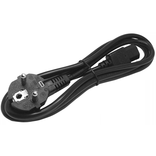StarTech.com Cable de 2m de Alimentación para Ordenador, 18AWG, EU Schuko a C13, 10A 250V, Negro, Cable de Repuesto, Cable de Corriente para PC, Cable para Monitor, UL, Cable para Europa