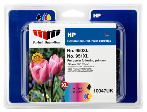 MM 10047UK ink cartridge 4 pc(s) High (XL) Yield Black, Cyan, Magenta, Yellow