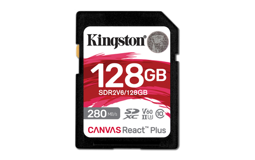 SDR2V6/128GB SDXC MEMORIA KINGSTON 128GB  CANVAS REACT PLUS UHS-II 280R/100W