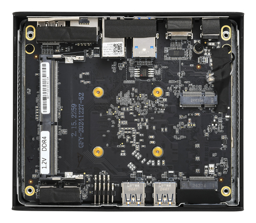 Shuttle Nano PC NE10N, Intel N 100, 1x HDMI, 1x DP, 6x USB, 1x LAN, ventilatorloos, 24/7 permanent g, afbeelding 6