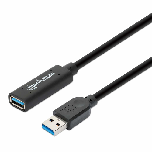 Manhattan 153751 USB кабель USB 3.2 Gen 1 (3.1 Gen 1) 10 m USB A Черный