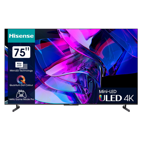 Hisense U7KQ 75U7KQ 190,5 cm (75") 4K Ultra HD Smart TV Wi-Fi Антрацит 1000 cd/m²