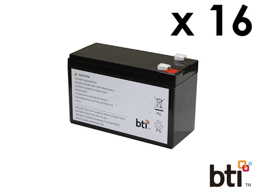 BTI SP12-9-T2-16PK-BTI 12V 9AH 1-CELL T2/F2 SEALED LEAD ACID BATTERY (PACK OF 16