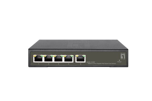 LevelOne GES-2105P сетевой коммутатор Управляемый L2 Gigabit Ethernet (10/100/1000) Питание по Ethernet (PoE) Черный