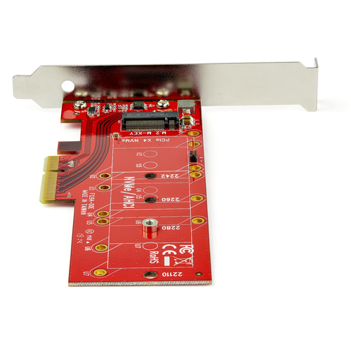 StarTech.com M2 PCIe SSD Adapter - x4 PCIe 3.0 NVMe / AHCI / NGFF / M-Key - Low Profile and Full Profile - SSD PCIe M.2 Adapter (PEX4M2E1) Interfaceadapter – billede 4