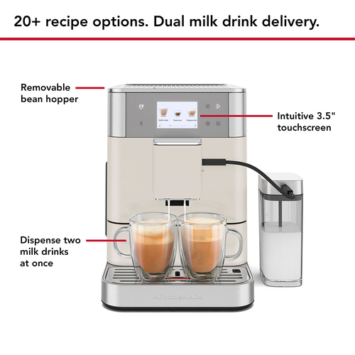 KitchenAid KF7 Fully Automatic Espresso Machine Porcelain - image 4