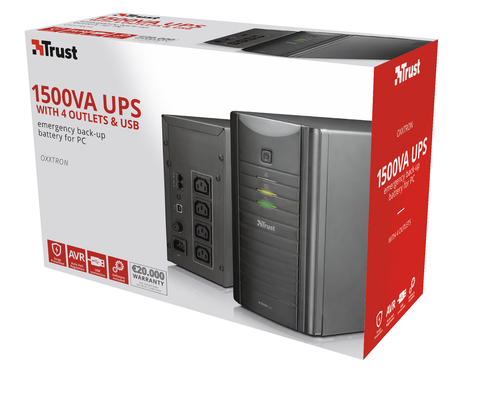 Trust Oxxtron uninterruptible power supply (UPS) 1.5 kVA – image 4