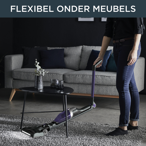 Rowenta Xtrem Compact 2-in-1 Akku-Staubsauger, Stiel- und Handstaubsauger in einem, leichtes Gehäuse, Flex-Gelenk, bis zu 40 Minuten Laufzeit, LED-Bodenbürste, 0,4 L Staubbehälter – Foto 5 von 10