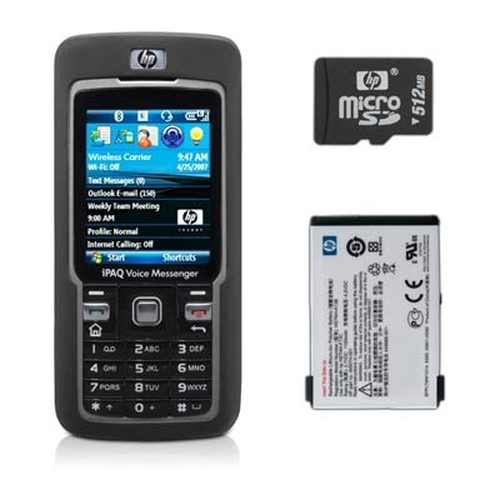 HP iPAQ 514 Voice Messenger Plus 512MB Memory Card & Spare Battery