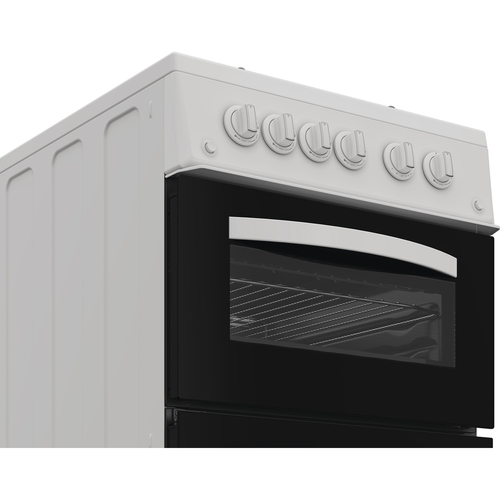 Indesit ITG5GMW 50cm wide Single Oven Gas Cooker - White - A+ Rated, White - image 4