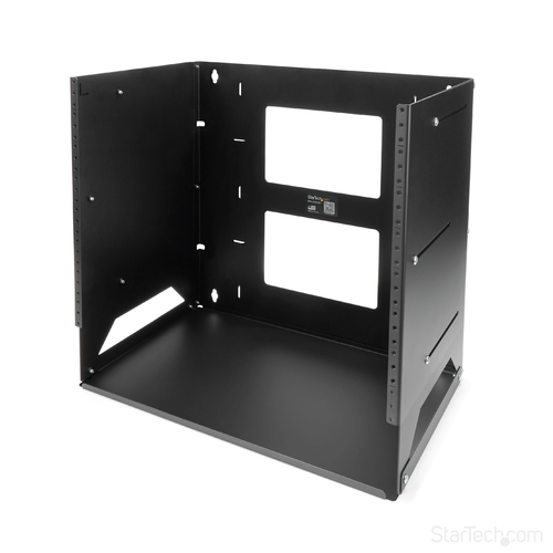 StarTech.com 2-Post 8U Open Frame Wall Mount Network Rack with Built-in Shelf, Wall Mount Data Rack with Adjustable Depth for AV / Computer / IT Equipment, Smal – image 8