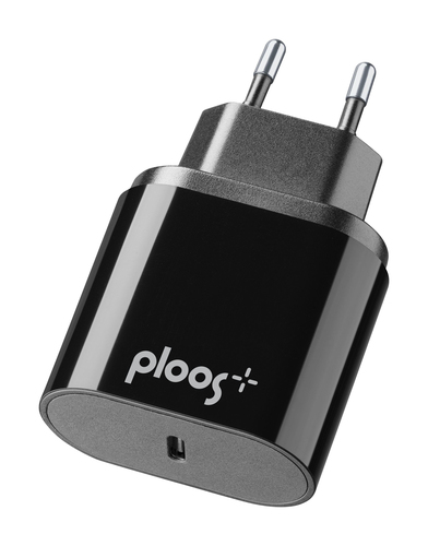 PLOOS PLTCUSBCPD25WK зарядное устройство для мобильных устройств Смартфон, Универсальная Черный Кабель переменного тока Для помещений