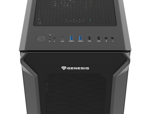 Genesis Behuizing IRID 505F met Sichtfenster zwart, afbeelding 2