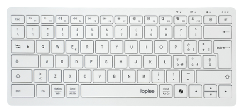 IOPLEE IOPEXTRCKBW583 keyboard Universal RF Wireless + Bluetooth QWERTY Italian White
